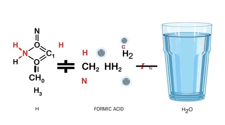What Is hcooch ch2 h2o? Easy Meaning and Uses Guide Chemical formula hcooch ch2 h2o breakdown showing ester, methylene group, and water molecule structure